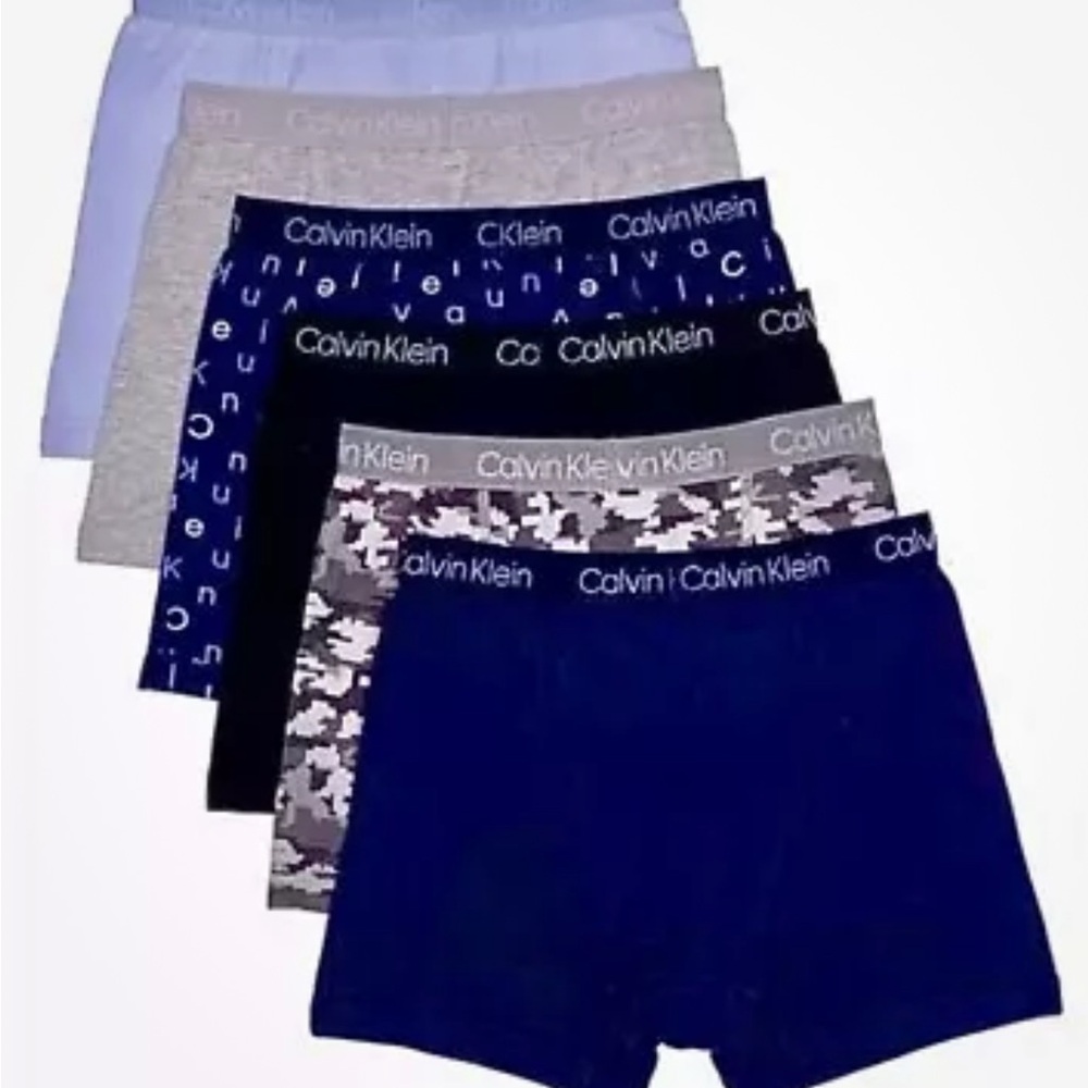 Calvin Klein Boys Boxer Briefs, 6-Pack, Assorted Colors Choose Your Size